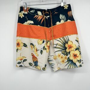 Mens 30 Billabong Platinum X Boardshorts Hawaiian Floral Beach Vacation Cruise